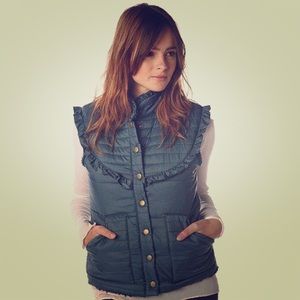 Free People Ruffle Vest
